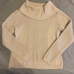KIKIT Beige Knit Turtle-Neck Sweater